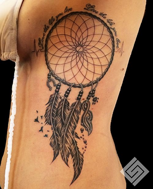 Hình xăm Dreamcatcher ở eo và Những vị trí xăm hình được nhiều bạn nữ lựa chọn 3 1
