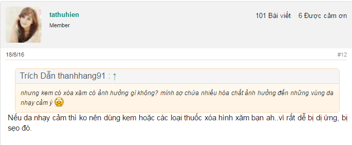 Cân nhắc kỹ lương trước khi sử dụng thuốc tẩy vết xăm vì có thể ảnh hưởng tới cơ thể thuốc xóa hình xăm