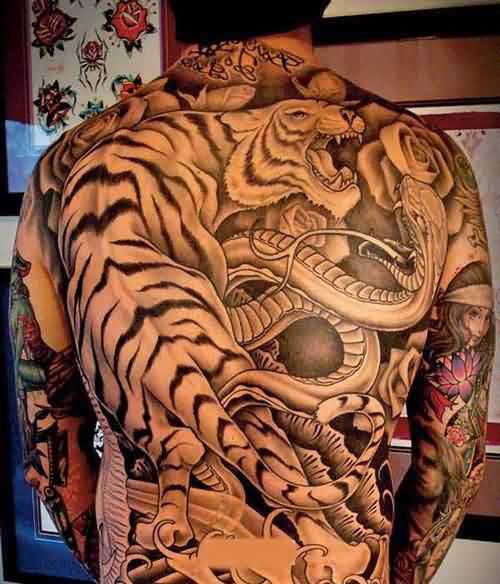 hình xăm phong thủy tứ linh