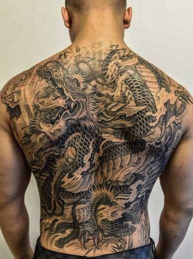 hình xăm rồng ở lưng 6