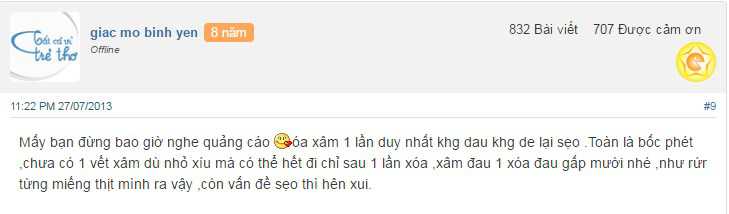  Xóa xăm 1 lần duy nhất 3