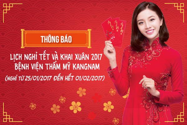 BVTM KANGNAM THÔNG BÁO NGHỈ TẾT VÀ KHAI XUÂN 2017