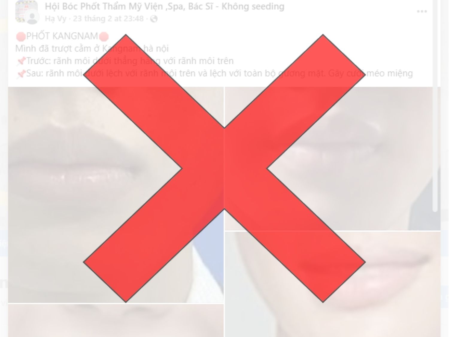 các bài bóc phốt sai sự thật