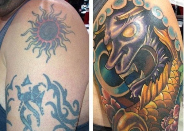 Ngỡ ngàng trước vẻ đẹp của hình xăm được làm mới từ hình xăm hỏng