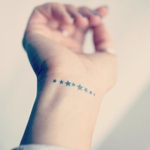 Hình xăm ngôi sao ở cổ tay